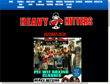 Tablet Screenshot of heavyhittersboxing.com
